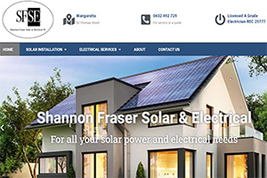 Shannon Fraser Solar Electric's website